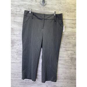 Company Ellen Tracy Capris 14 Womens Gray Mid Rise‎ Stretch